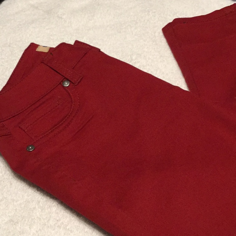 Blue Spice Pants Size 3 Deep Red
